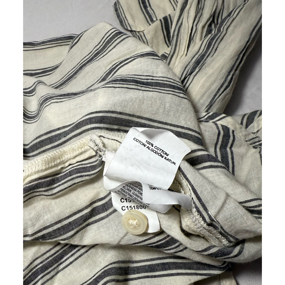 Women's Lucky Brand Striped Button-Down Shirt, Size S, White/Black - Picture 5 of 5